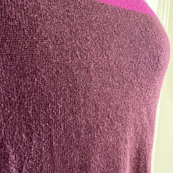 The Gap Purple and Pink Striped Sweater Long Sleeve Medium 100% Cotton - Picture 5 of 6
